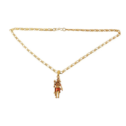 Amit Shah's Gold Plated Lord Shiva Pendant Necklace – Devotional & Powerful Design