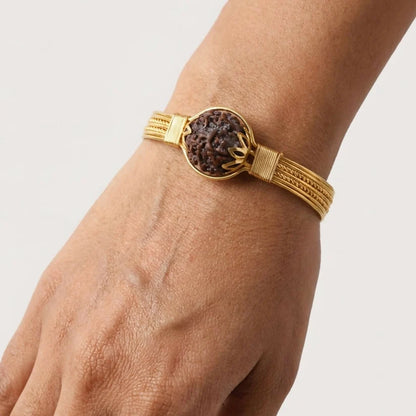Rudraksha Bracelet – Gold Plated Spiritual Bracelet for Men