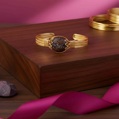 Rudraksha Bracelet – Gold Plated Spiritual Bracelet for Men
